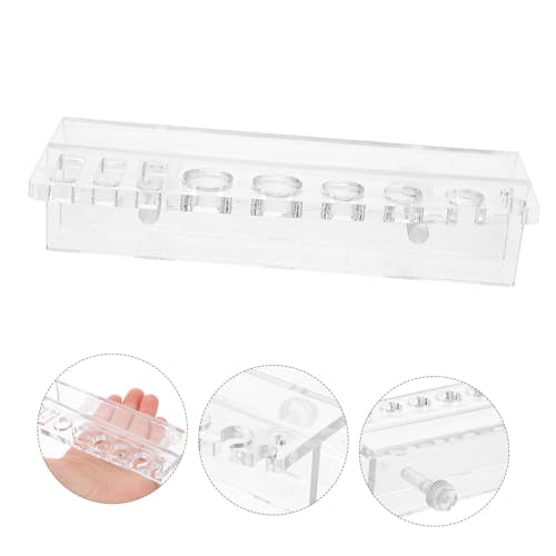 BESPORTBLE Aquarium Tool Holder Grooves for Scissors and Tweezers Wall-Mounted Organizer for Aquatic Plant Cleaning and Maintenance Compact Storage for Fish Tank Accessories