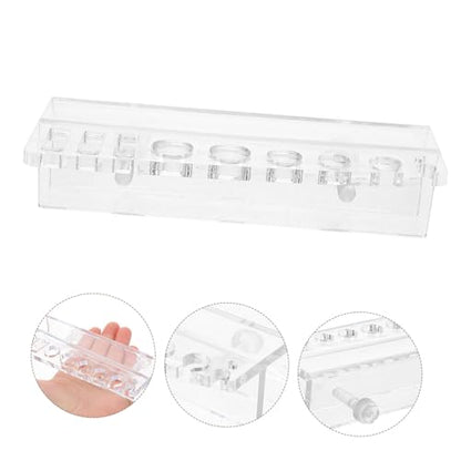 BESPORTBLE Aquarium Tool Holder Grooves for Scissors and Tweezers Wall-Mounted Organizer for Aquatic Plant Cleaning and Maintenance Compact Storage for Fish Tank Accessories