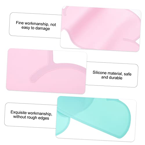 KESYOO 2pcs Heat Resistant Cloud Shaped Silicone Pet Food Mats Non Slip Wear Resistant Dog Cat Feeding Cushions Floor Protectors