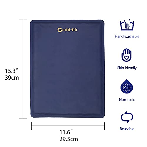 Large Gel Ice Pack 2 pack for Injuries Reusable, Flexible Hot Cold Therapy Pad for Hip, Back, Knee, Leg, Soothing Pain from Bruises & Sprains, Muscle Aches, Relief for Surgery, Back Pain 11.5" x 15.4" - size: 2cps 12*16"