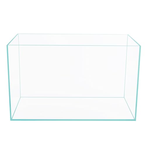 Ultra Clear Rimless Low Iron Glass Aquarium Tank (W23.62×D11.81×H14.17 inch(60x30x36cm)) 6mm Thickness Include Black Leveling Mat - size: W23.62 × D11.81 × H14.17 inch