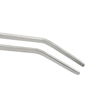 Straight and Bend Stainless Steel Super Thick Tweezers Set,Pliers Aquarium Tool Fish Tank Aquatic Plants Forceps Clip (10.5") - size: 10.5"