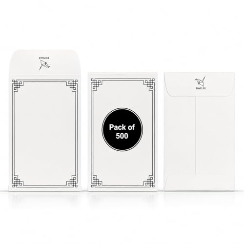 500 Pack #1 White Small Coin Envelopes, 2¼"x3½" Paper - color: White, size: Pack - 500, style: Coin Envelope