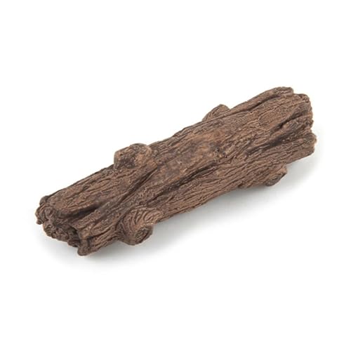 Log Ornament Fish for Tank Decoration Stump Aquarium Hideout for Betta Turtles(Medium)