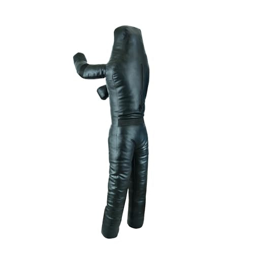 BJJ Wrestling Grappling Throwing Dummy Bag, Unfilled, PU Leather
