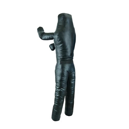 BJJ Wrestling Grappling Throwing Dummy Bag, Unfilled, PU Leather