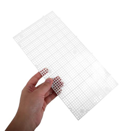Mipcase 10pcs Aquarium Fish Tank Divider Grid Panel, Plastic Bottom Filter Tray 30x15cm, Cuttable Modular Separation Board for Breeding and Aggressive Fish Isolation