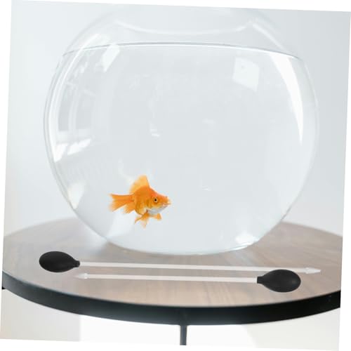 Levemolo 2pcs Fish Tank Cleaner: Aquarium Cleaning Tools Efficient Water Changing - Fish Waste Cleaner for Mini Gravel and Poop - Portable Droppers for Small Aquariums