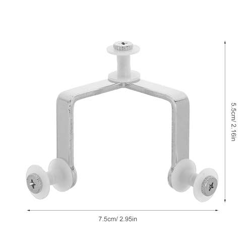 8pcs Carbon Steel Glass Partition Clip, 3 Hole Glass Shelf Clamp Bracket for 10mm, Heavy Duty Panel Fastener for Display Cabinet, Office Partition & Aquarium Use - size: 7.50X5.50X5.50CM