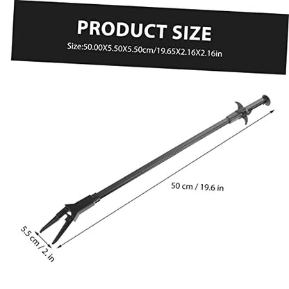 Aquarium Tweezers Extra Long Water Plants Tweezer Set Fish Tank 50cm Gray and Black Pair