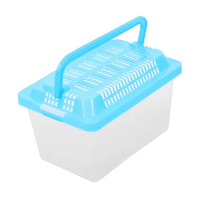 2pcs Portable Handheld Aquarium for Turtles and Pets Fish Tank Carrier for Travel Compact Design Ventilation for Safe Transport