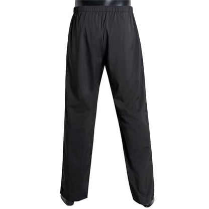 Men's Muslim Arab Middle East Pant Cotton Loosestyle Afghan Pants Men Muslim Arab Middle Pants with Waist Elastic - color: Black, size: Large