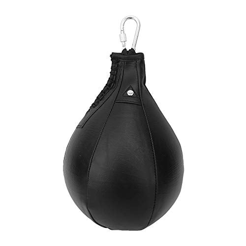 BORDSTRACT Boxing Speed Bag Kit, PU Punching Bag with Heavy-Duty Latex Bladder and Hanging Buckle, Speed Bag for Footwork, Head Movement, Reflex Training, MMA Sanda Durable Equipment