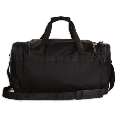 Personalized Sport Deluxe Duffel Bag With Custom Name & Text - Cheer - color: Black, style: Cheer 21 Inch
