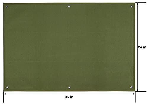 Tactical Patch Display Panel Holder Board for Military Army Combat Morale Uniform Hook and Loop Emblems, 24 Inches x 36 Inches (Medium), No Patches Included - color: Green, Medium