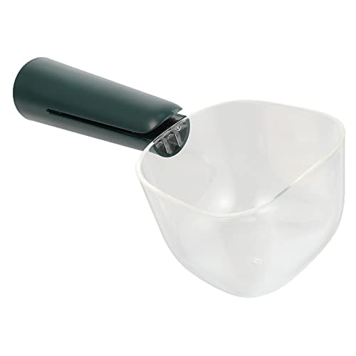 Angoily 1pc Plastic Pet Food Scoop Measuring Scale for Dog and Cat Lightweight and Wear-resistant Food Spoon for Precise Pet Portioning Transparent