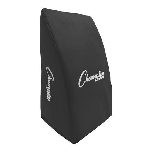 Champion Sports Cushioned Catcher's Knee Support – Ergonomic Design for Players 5'8" and Over – Black - size: 5'8" and Above