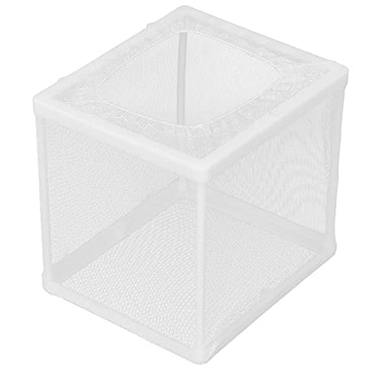 Aquarium Fish Breeder Box Isolation Hatchery with Detachable Frame Locking Feet and Powerful Suction Cup for Fish Fry Hatching Pairing Reproduction and Tank Separation (S)