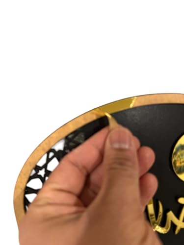 테이블 데스크탑 캘린더 이드 카운트다운 캘린더 라마단 무바라크 아크릴 장식 DIY 필링 재림절 달력 카운트다운 서랍 30개 포함 30.5cm x 21.6cm(12 x 8.5인치)