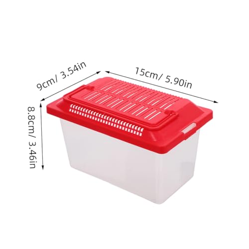 Mipcase Portable Fish Tank Breathable Lid Handheld Turtle Box for Transporting Pets Includes Leakproof Design for Safe Aquatic and Reptile Habitats