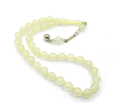 Perlin Prayer Beads Glow in The Dark Prayer Beads Glow Stones Tesbih Tasbih Tespih Misbaha Subha 33, Round Muslim Islamic Rosary Bracelets Worship Accessories
