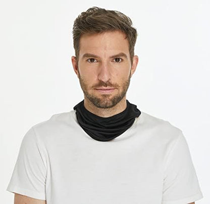 Balaclava Sun/uv face mask UPF 50+ ski mask Neck Gaiter face Scarf Outdoor Sports 3pack - color: Black+white+grey