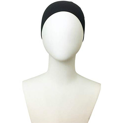 Hijab Tube Cap - Underscarf 94% Viscose, 6% Lycra Made in Turkey - color: Black