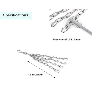 Punching Bag Chain, 304 Stainless Steel Chain & Swivel with Quick Connection Links for Heavy Bag, Boxing Bag