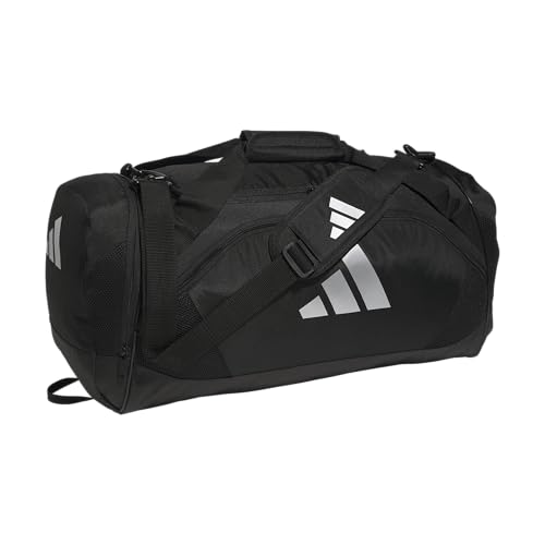 adidas Unisex Team Issue Sports Duffel Bag for Men and Women - color: Black/White/2