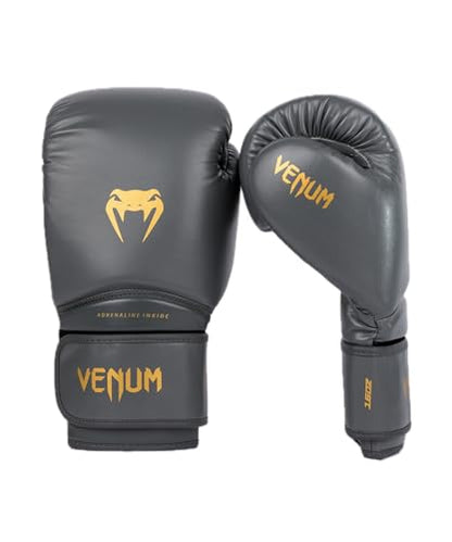 Venum Contender Boxing Gloves - color: Grey/Gold, size: 10-Ounce, style: Contender 1.5