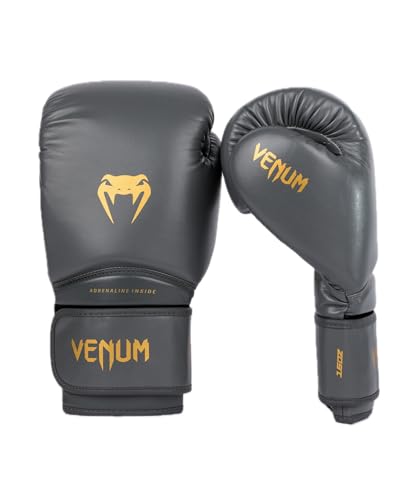 Venum Contender Boxing Gloves - color: Grey/Gold, size: 14-Ounce, style: Contender 1.5