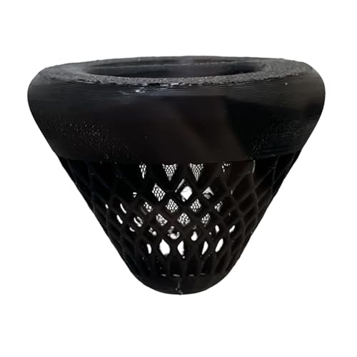 Aquarium Plant Holder - Floating Plant Cup | Cone-Shaped Fish Tank Floating Plants Holder for Aquatic Plants, Freshwater Aquarium and Terrarium Setup, Home, Office, Living Room, Bedroom, Apartment - color: Black