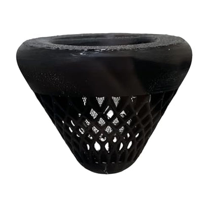 Aquarium Plant Holder - Floating Plant Cup | Cone-Shaped Fish Tank Floating Plants Holder for Aquatic Plants, Freshwater Aquarium and Terrarium Setup, Home, Office, Living Room, Bedroom, Apartment - color: Black