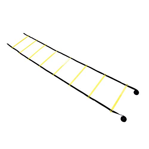 Agility Ladder, Adjustable 8 Rung Heavy Duty Football Training Ladder with Durable Nylon Straps, for Speed Agility Coordination Balance Football Rugby Tennis Baseball