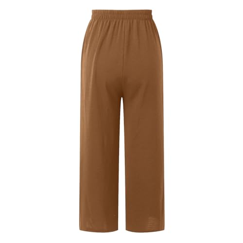 2 Piece Muslim Outfits For Women Long Sleeve Button Down Shirt And Baggy Pants Casual Dress Outfits Prayer Clothes - color: Khaki, size: XX-Large