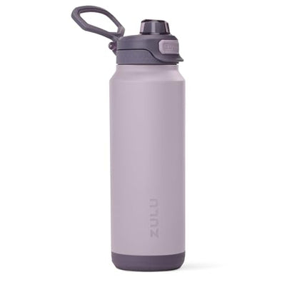ZULU Powerfill Pro 32oz Stainless Steel Water Bottle with Quick Fill Lid, Triple Walled Vacuum Insulated Metal, Leak Proof Locking Lid, Sip and Chug, Reusable BPA Free, Amethyst - color: Amethyst, style: 32oz