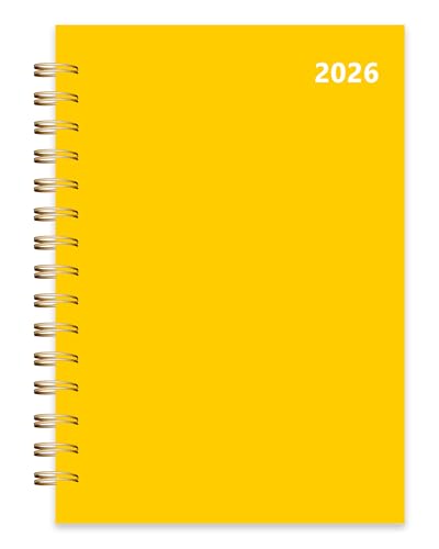 2026 Weekly and Monthly Planner, From January 2026 to December 2026, 5.5" x 8.5" Daily Planner for Productivity, Goal Setting & Time Management, Organizer for Work & School - Yellow Hard Cover - color: 26-Yellow
