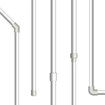 uxcell 5Pcs Clear Elbow Fitting, 16mm/0.63" 2 Way Acrylic Elbow 90 Degree L-Shaped Pipe Fitting Adapter for Connecting Water Pipes