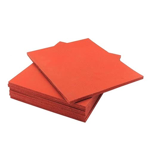 1pcs Red Silicone Foam Board, Super Soft Sponge Foam Board High Temperature Resistant Pad, Pressing Mat Laminating Machine Silicone Pad(180 x 250 x 8mm) - size: 180 x 250 x 8mm