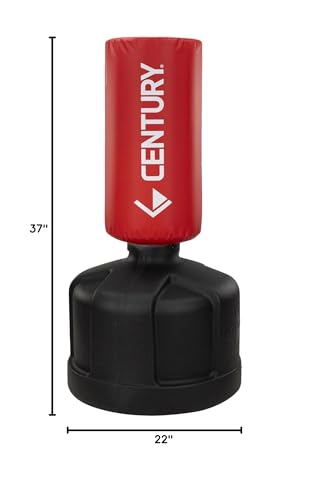Century Original WAVEMASTER | Heavy Punching Bag - Training Bag, Martial Arts, MMA, Black, Karate, Taekwondo, Muay Thai, Freestanding, Kickboxing, Boxing - color: Red