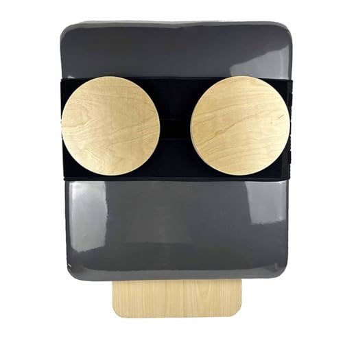 Rotating Discs Twisting Board for Pilates Reformers - Wooden Rotator Discs for Core Training, Balance Exercise, Physical Therapy, Compact 7.87x5.91x3.15 inch