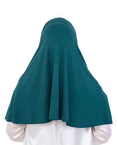 Prien Easy To Wear Hijab For Women, Muslim Instant Turban With Niqab, Islamic Clothes, Soft Scarf For Prayer, Abaya, Khimar - color: Emerald