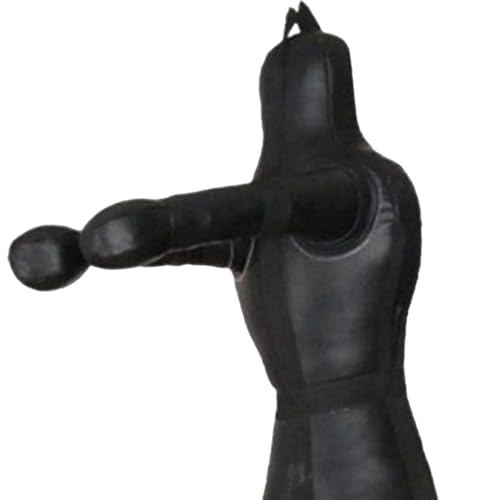 MMA Grappling Dummy Unfilled Training Bag for Judo and Karate, 180cm Black