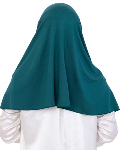 Prien Instant Hijab For Women, Muslim Long Scarf, Undercap Turban Set, Turkish Islamic Clothing, Prayer Clothes For Abaya - color: Emerald