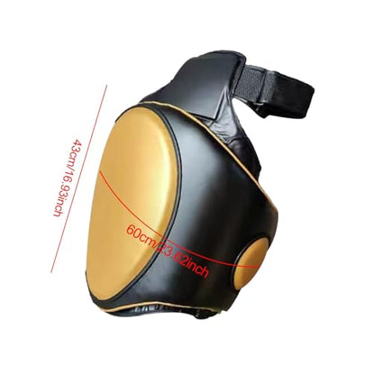 Yiju Kickboxing Thigh Pad Leg Kick Pad Versatile Body Protector Protect Pad for Taekwondo Karate Boxing Coach Trainer Equipment - color: Gold Right