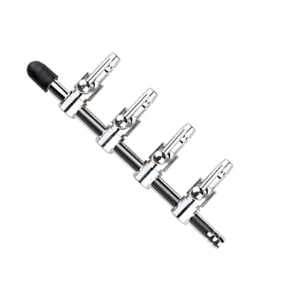 Aquarium Air Valve 4 Way Inline Manifold Air Flow Pump Tubing Splitter Lever Control Valve 4-Pack
