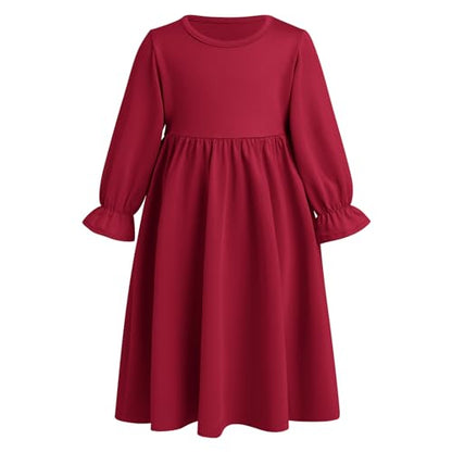 ODASDO Newborn Infant Baby Girls Muslim Abaya Prayer Dress with Hijab Middle East Arabian Dubai Robe Ramadan Eid Clothes - color: Wine Red, size: 6-12 Months