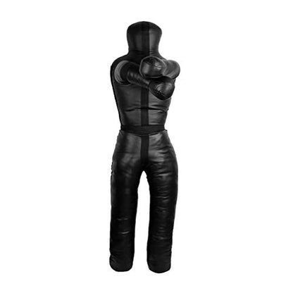 Aoneky 6FT Unfilled Grappling Dummy for Adults, Heavy Duty MMA BJJ Wrestling Training Dummy, Synthetic Leather Jiu Jitsu Judo Practice Dummy with Reinforced Stitching for Submission & Throws Practice