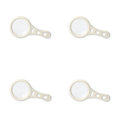 MagnetMag Wheat Magnifier, 3X Magnification with 6X Spot Lenses | Attaches to Metal Surfaces like Refrigerators - Organic 3x Handheld Magnifying Glass (DX-50EF)