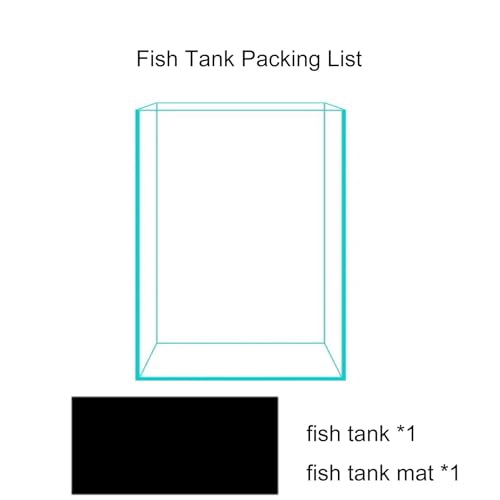 Vimvins 5 Gallon Glass Fish Tank, Easy to Maintain Small Aquarium for Betta/Snails/Shrimp and Aquatic Planting. - size: 5 Gallon